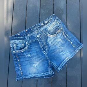 Miss Me Curvy Denim Shorts